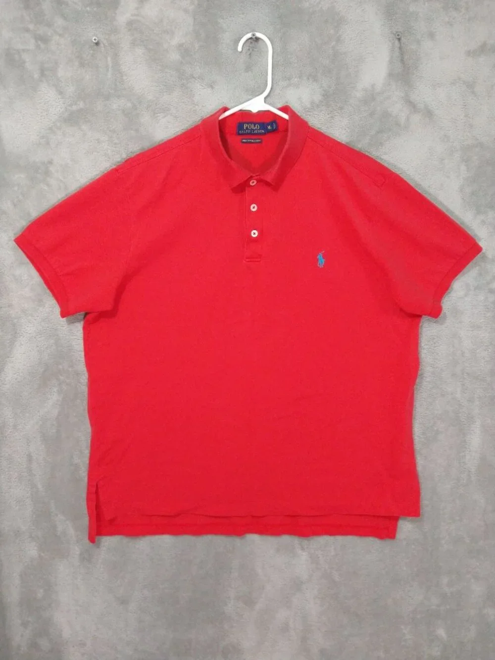 Ralph Lauren Polo Shirt Mens XL Pink Pima Stretch Mesh Short Sleeve Cotton